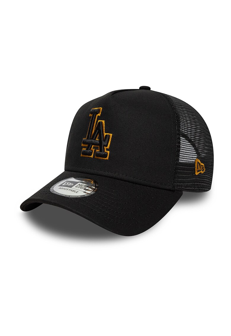 Sapca trucker cu logo Outline Ef - Negru/Portocaliu