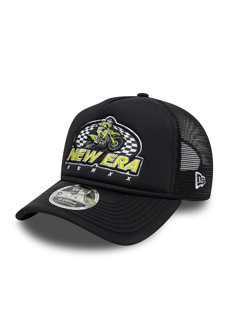 Sapca trucker cu logo 9Forty - Negru/Galben lime
