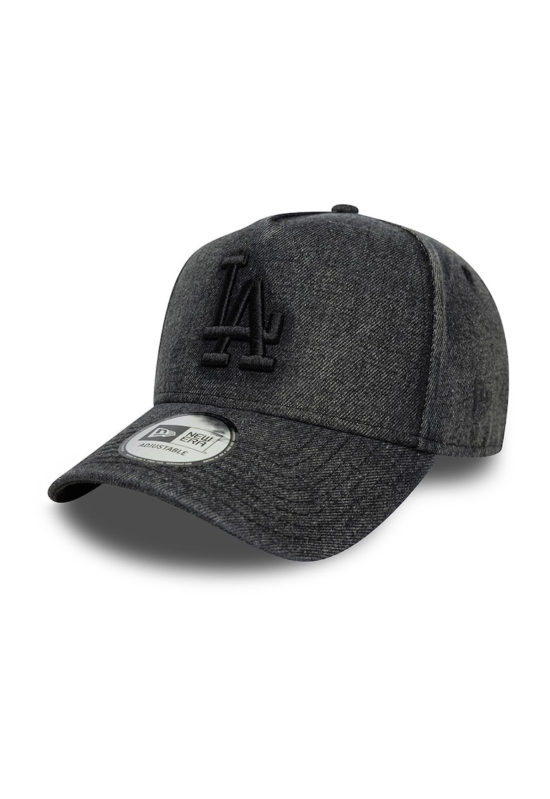 Sapca din denim cu capsa pe partea din spate 9Forty LA Dodgers - Negru stins
