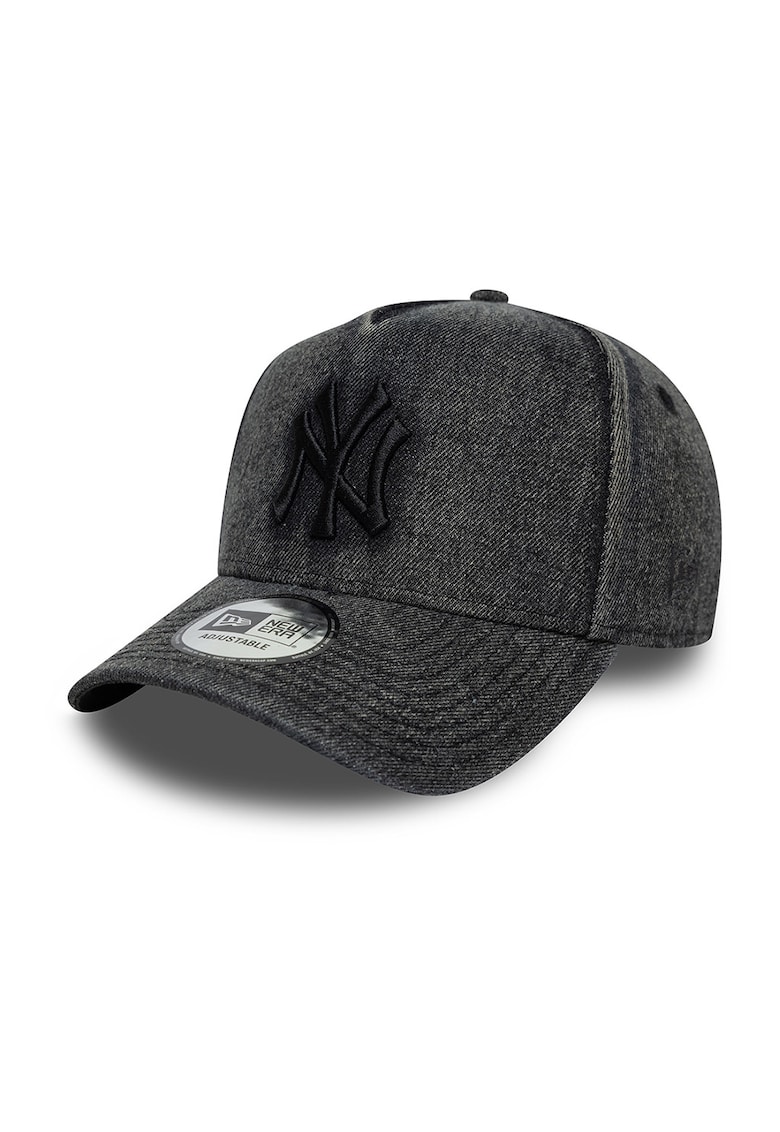 Sapca din denim cu capsa pe partea din spate 9Forty NY Yankees - Negru stins -