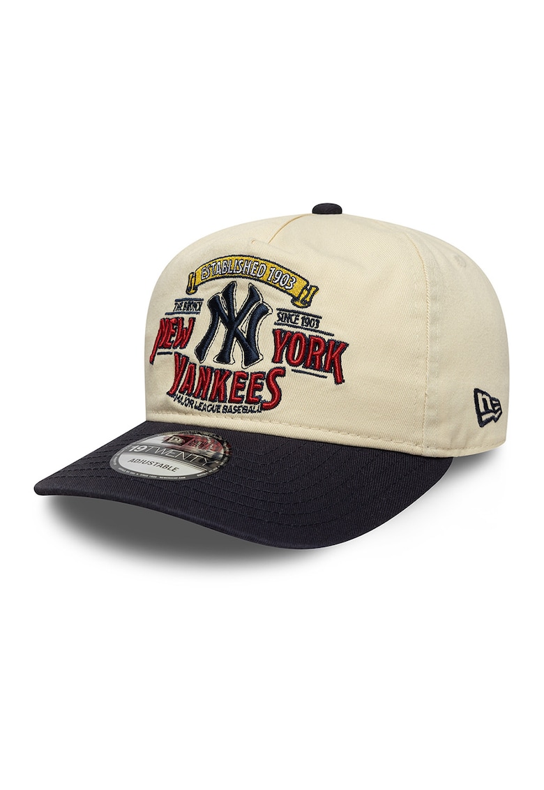 Sapca cu model grafic 19Twenty NY Yankees - Negru/Bej