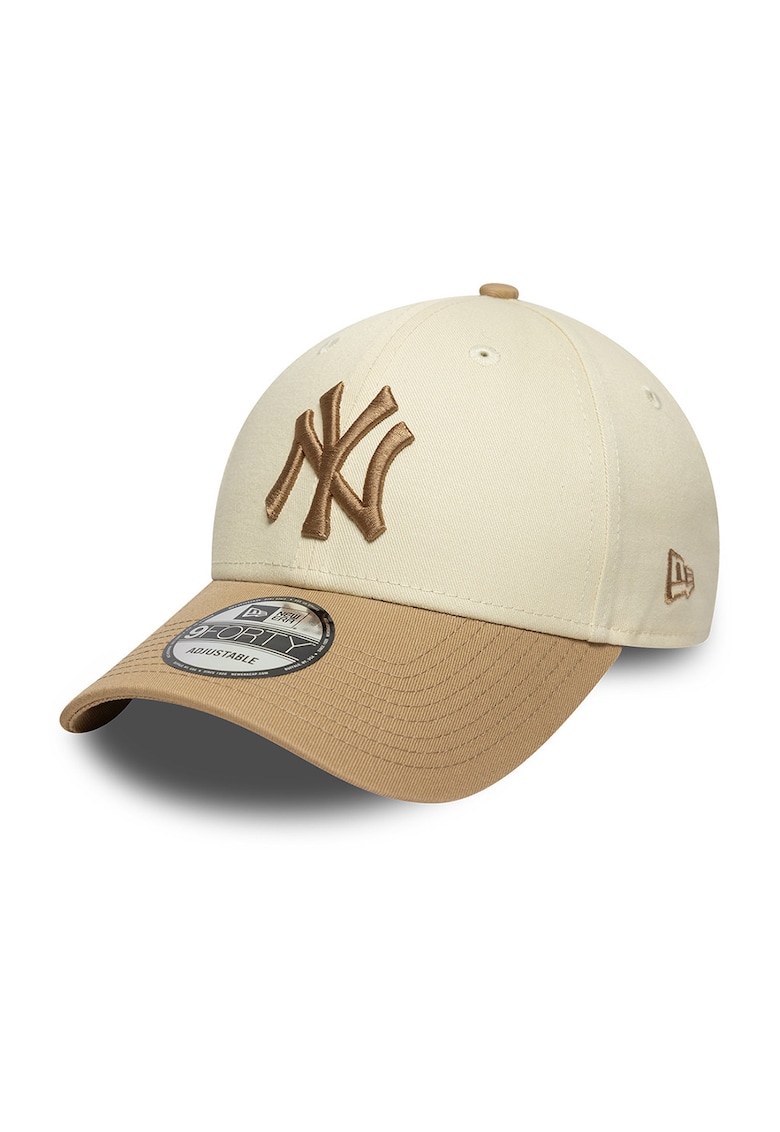 Sapca baseball cu aspect colorblocl 9 Forty NY Yankees - Bej/Bej deschis