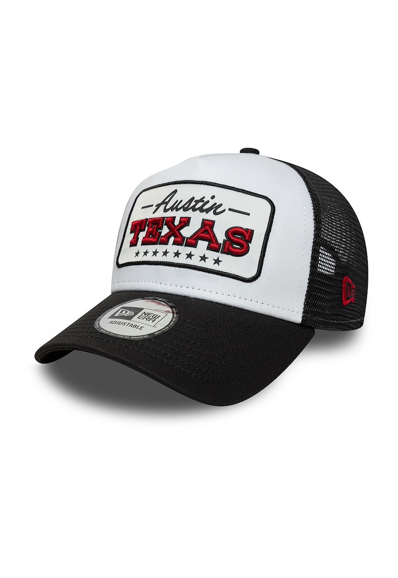 Sapca trucker cu aplicatie Texas 9Forty - Negru/Alb optic