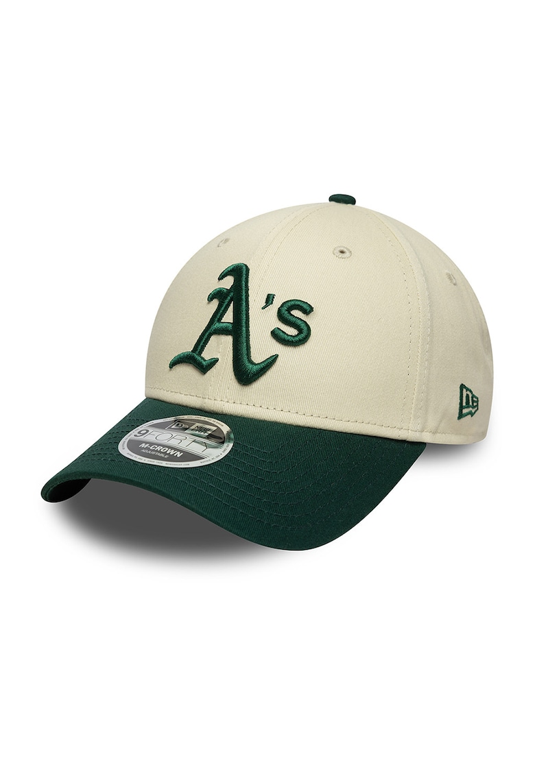 Sapca cu capsa pe partea din spate 9Forty Athletics - Verde padure/Bej deschis