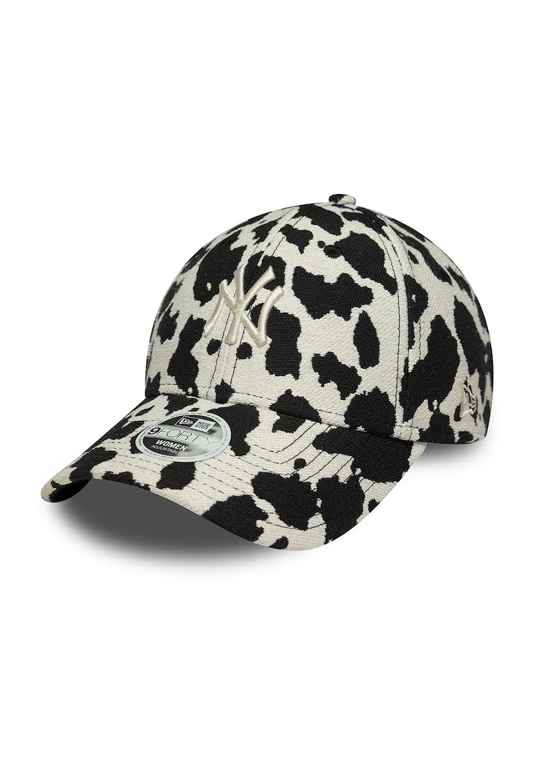 Sapca cu animal print 9Forty NY Yankees - Negru/Alb murdar