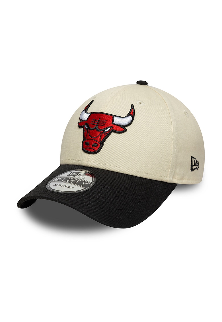 Sapca cu aspect colorblock 9Forty Chicago Bulls NBA - Negru/Bej deschis