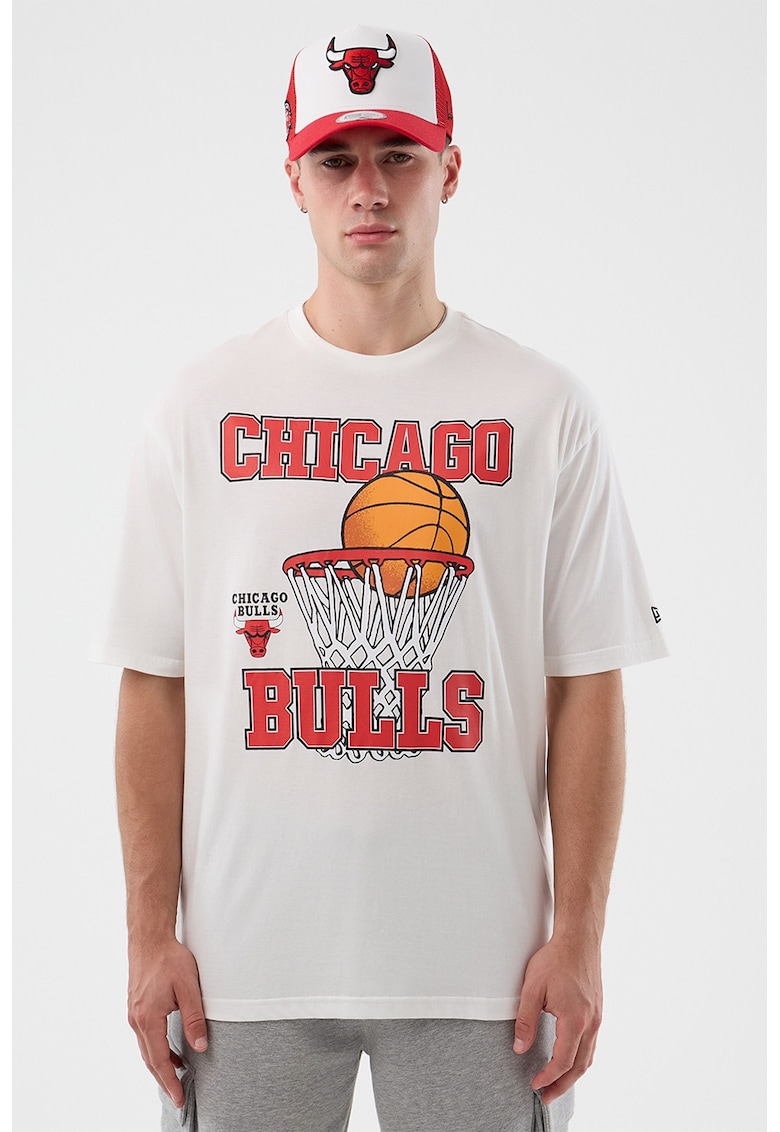 Tricou cu imprimeu graic NBA Chicago Bulls - Alb