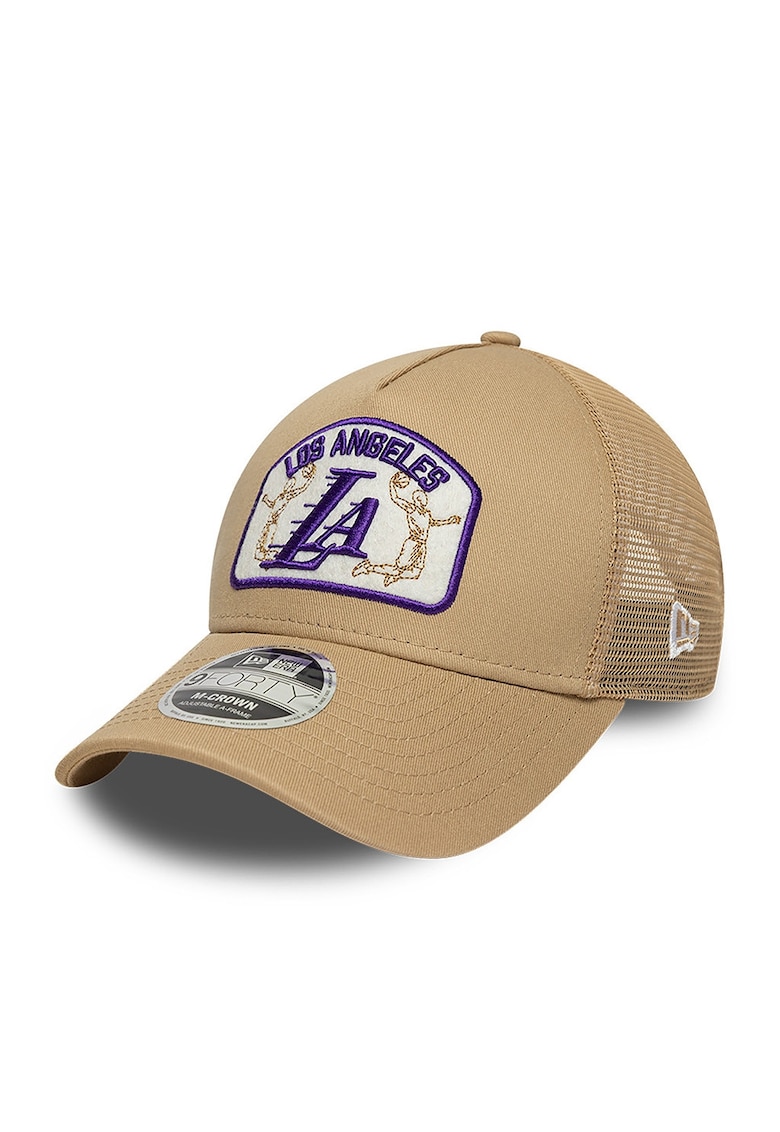 Sapca trucker cu logo brodat Nba 9Forty Mc Af - Bej