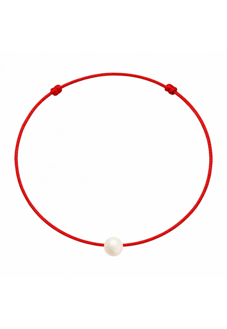 Bratara martisor decorata cu perla Preciosa - Crem