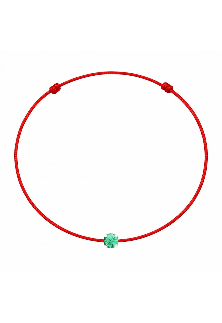 Bratara martisor decorata cu cristal Preciosa - Verde menta