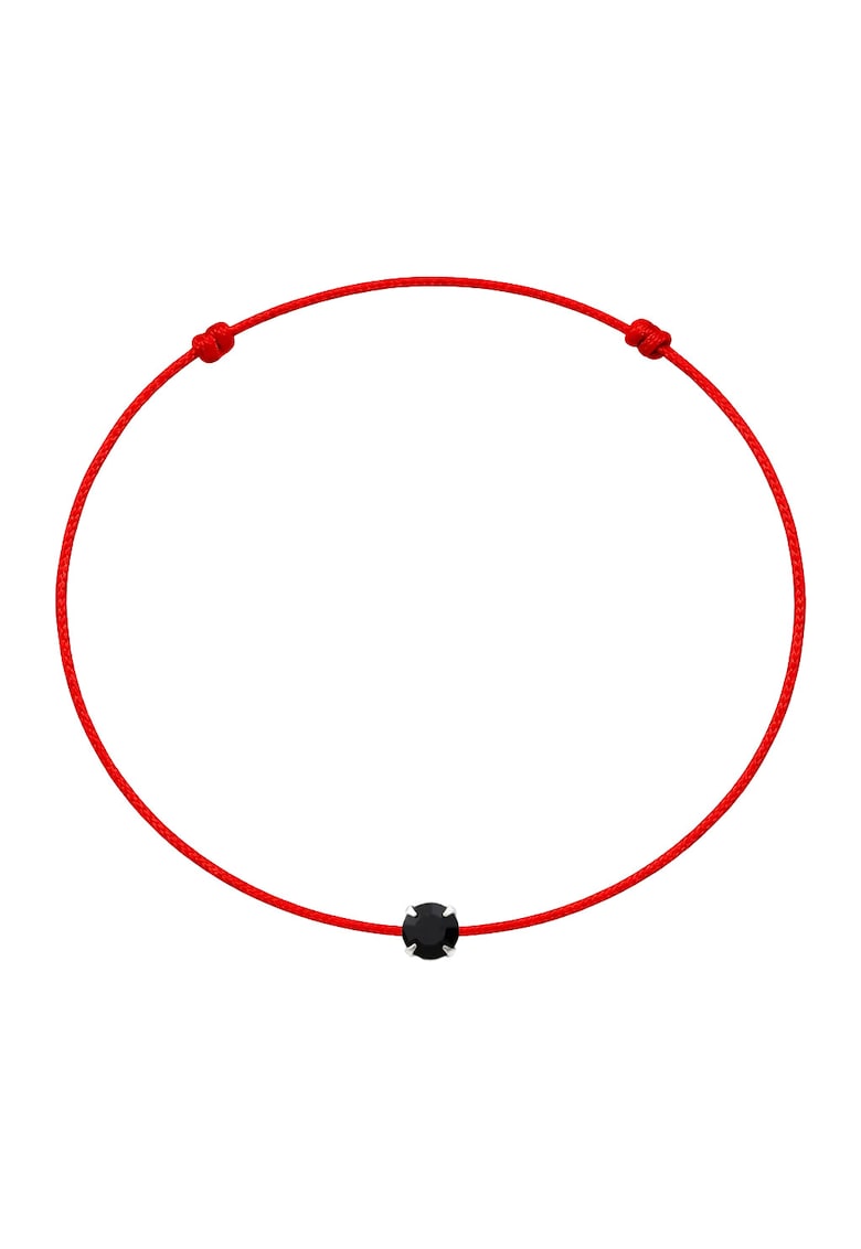 Bratara martisor decorata cu cristal Preciosa - Negru