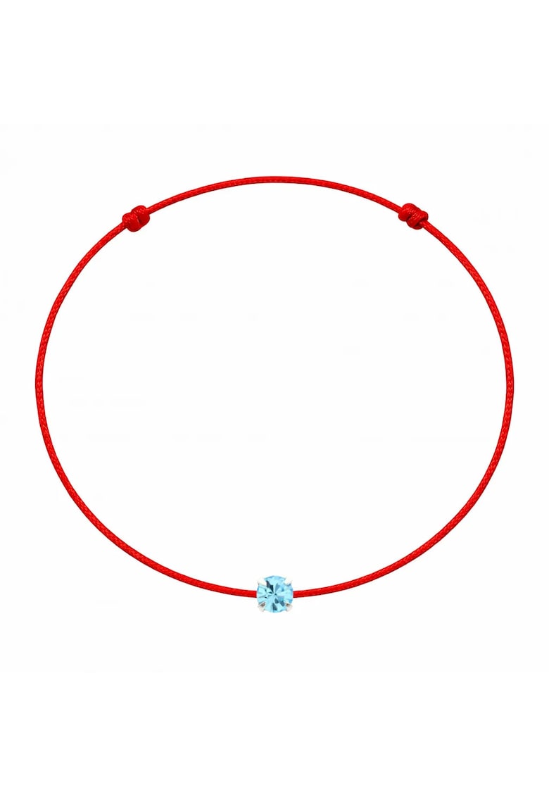 Bratara martisor decorata cu cristal Preciosa - Albastru aquamarin