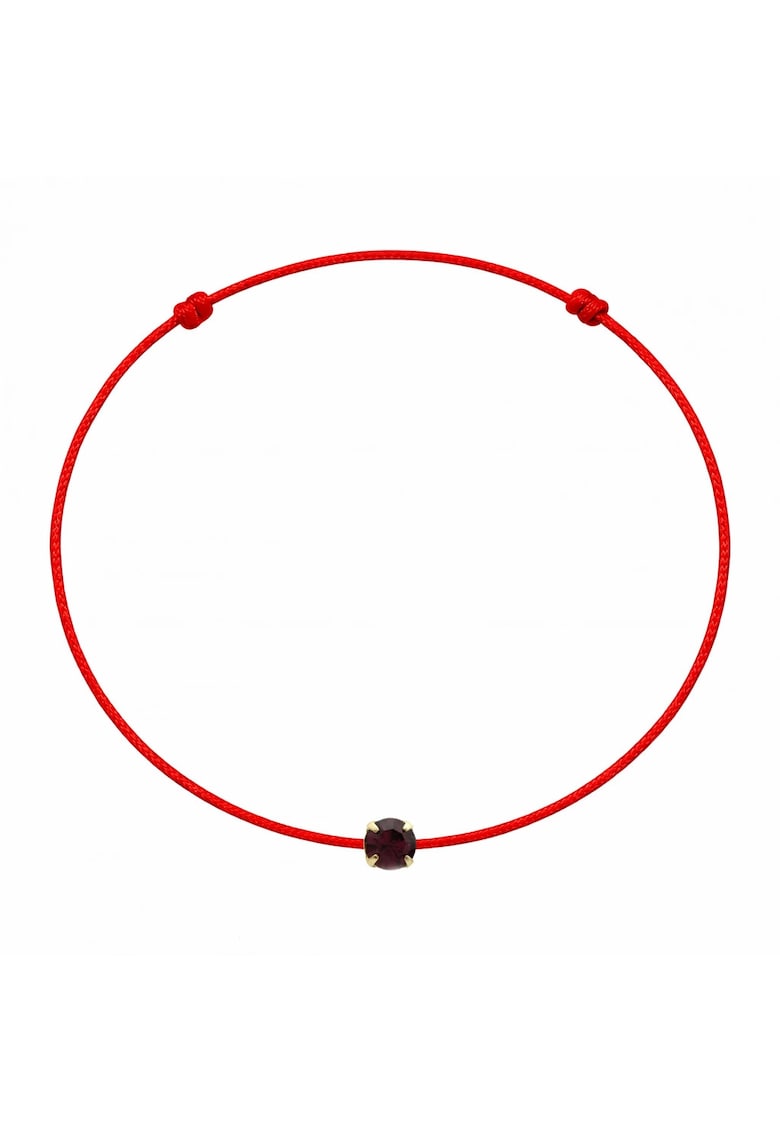 Bratara martisor decorata cu cristal Preciosa - Mov inchis