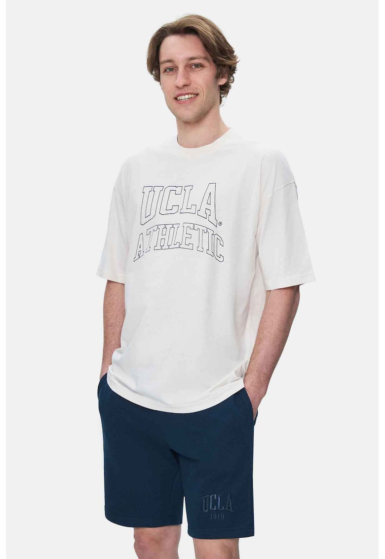 Tricou cu imprimeu logo Webster - Alb