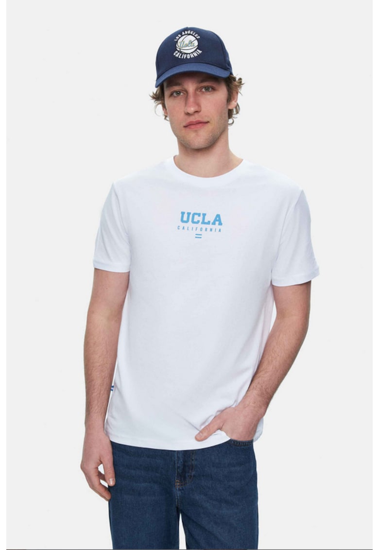 Tricou de bumbac Sherman - Alb
