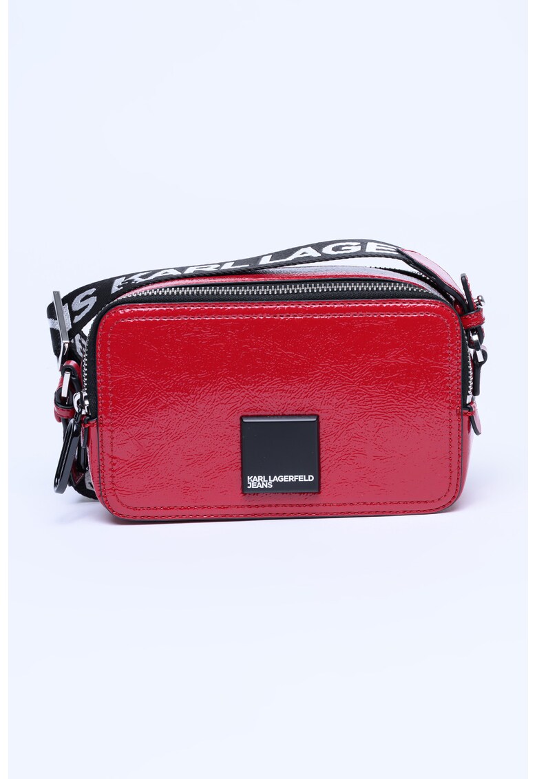 Geanta crossbody cu 2 compartimente - Rosu