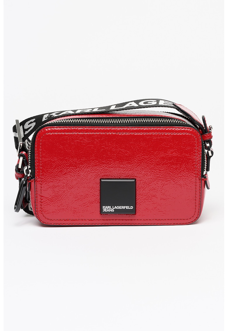 Geanta crossbody cu 2 compartimente - Rosu