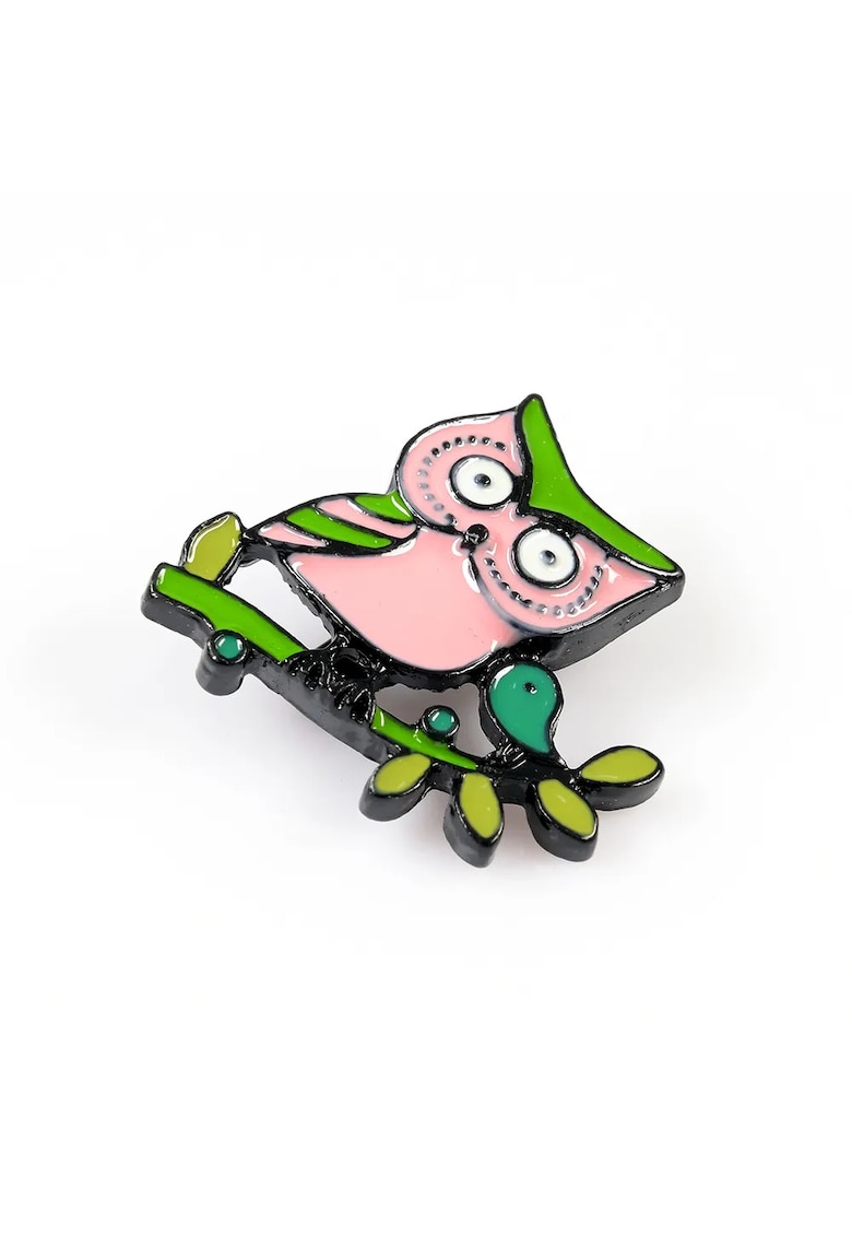 Brosa martisor bufnita multicolora