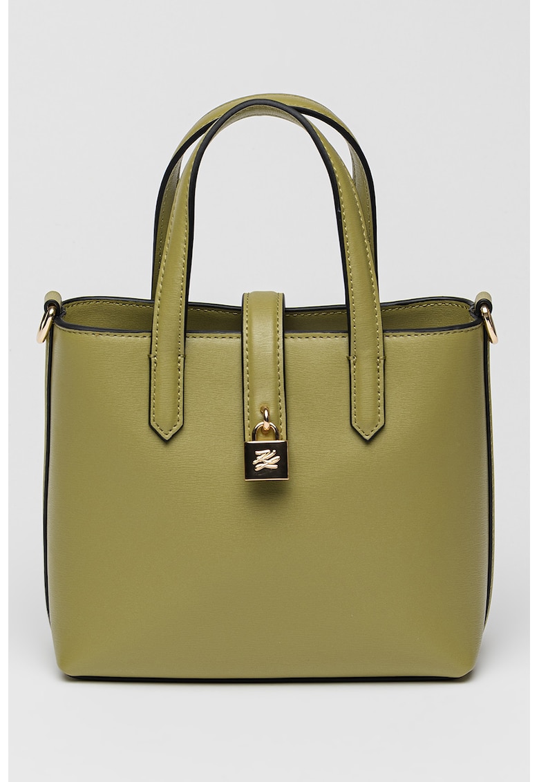 Geanta de piele cu maner Autograph - Verde fistic