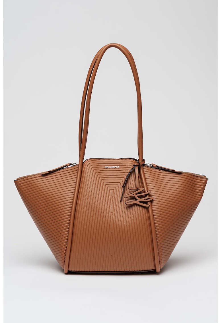 Geanta tote din piele ecologica - Caramel