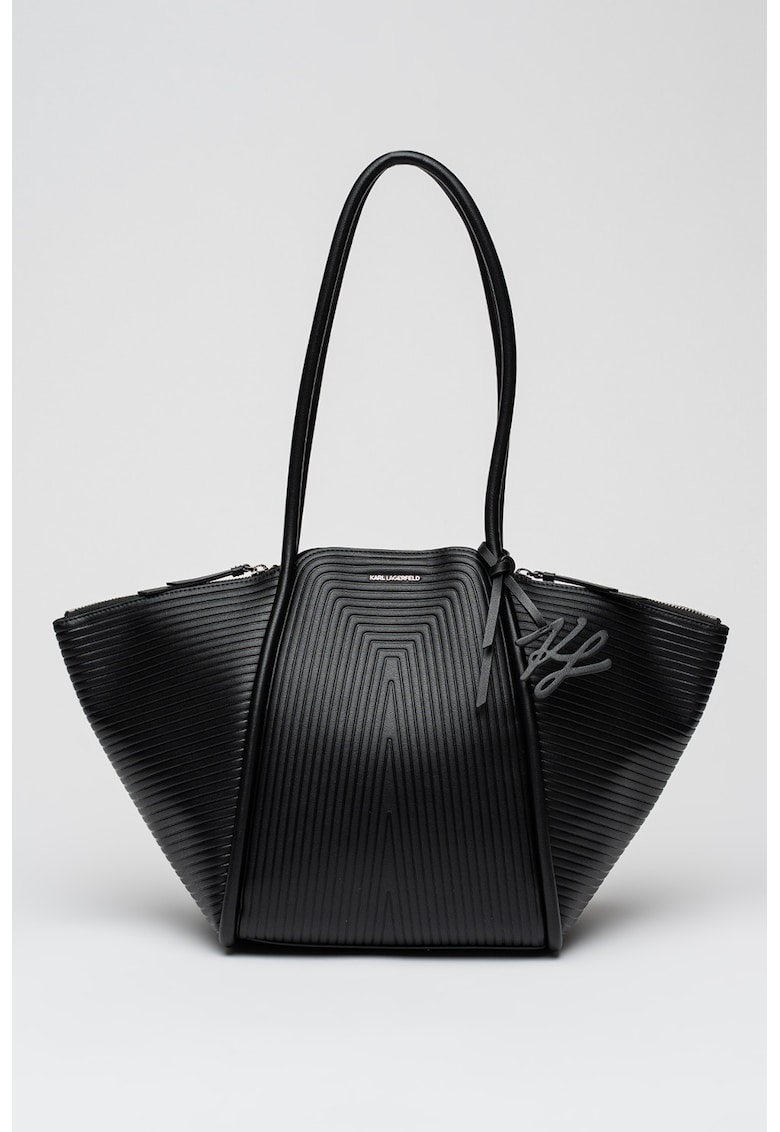 Geanta tote din piele ecologica - Negru