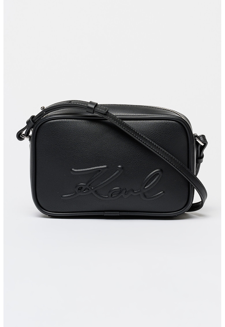 Geanta crossbody din piele ecologica Ville - Negru
