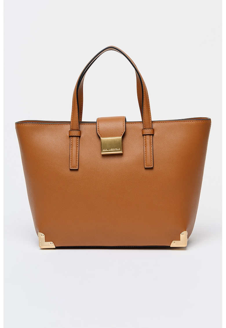 Geanta tote din piele ecologica Trunk - Caramel