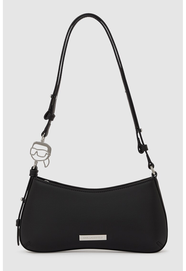 Geanta crossbody uni cu fermoar - Negru