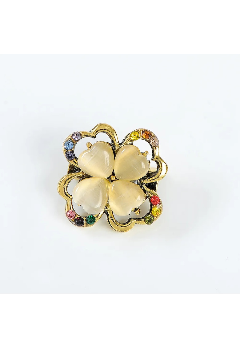 Brosa martisor trifoi norocos auriu