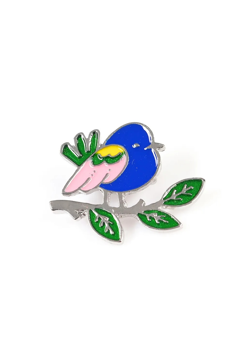 Brosa martisor pasare albastra