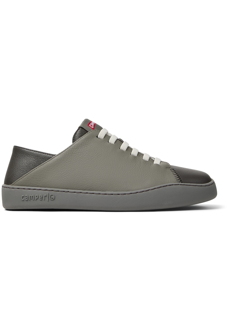 Pantofi sport Peu Touring de piele cu sireturi elastice - Gri