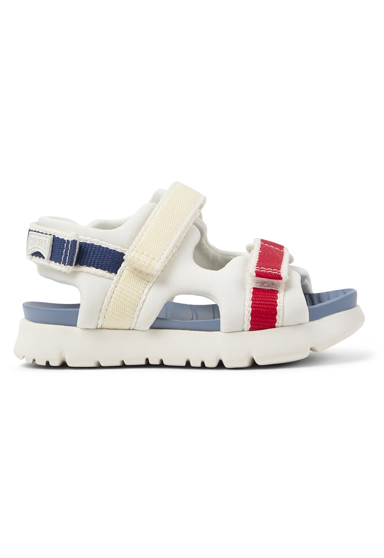 Sandale cu inchidere velcro Oruga - Alb/Alb murdar