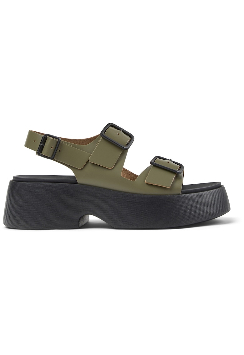 Sandale de piele cu catarama Tasha - Verde