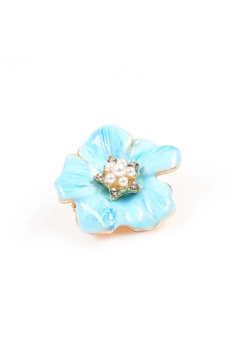 Brosa martisor floare bleu