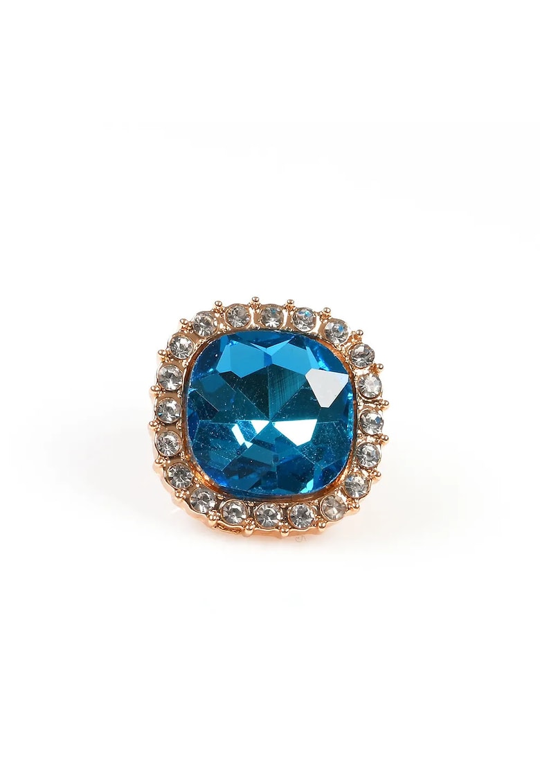 Brosa martisor cu piatra albastra