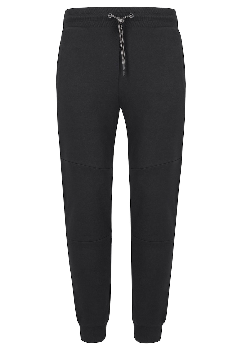 Pantaloni jogger din bumbac - cu snur - N-Kanton - negru - Negru