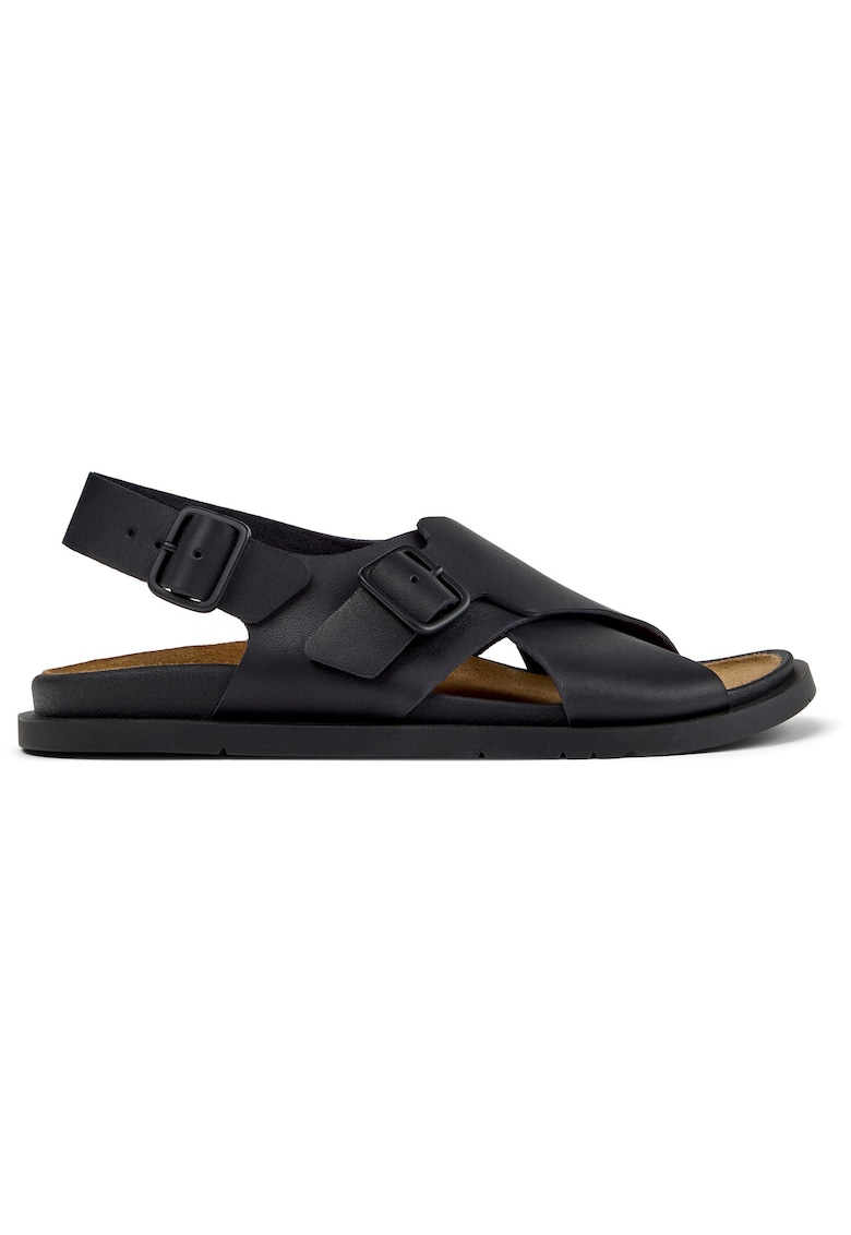 Sandale din piele Lluc - Negru