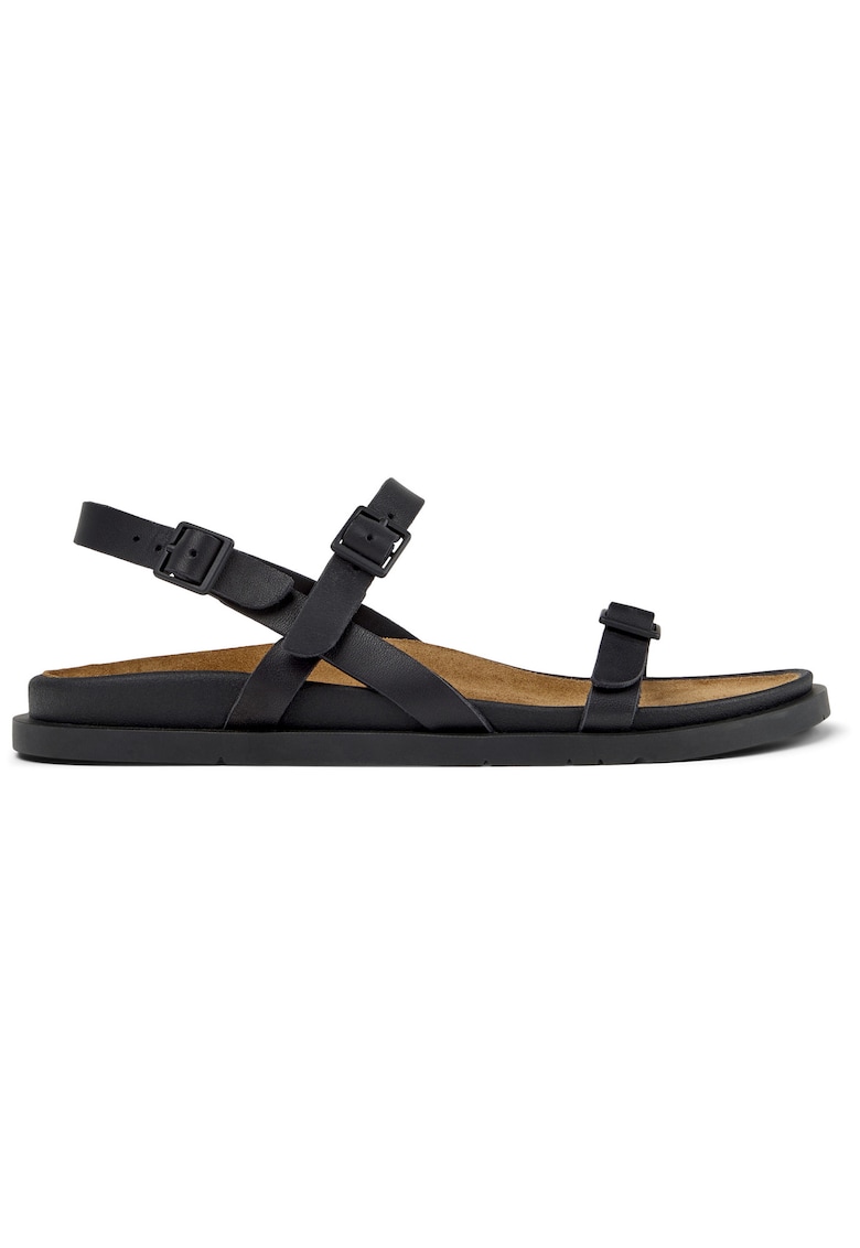 Sandale din piele Lluc - Negru