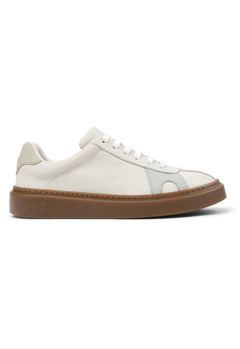 Pantofi sport Runner Twentyfive Twins din piele - Alb/Alb murdar
