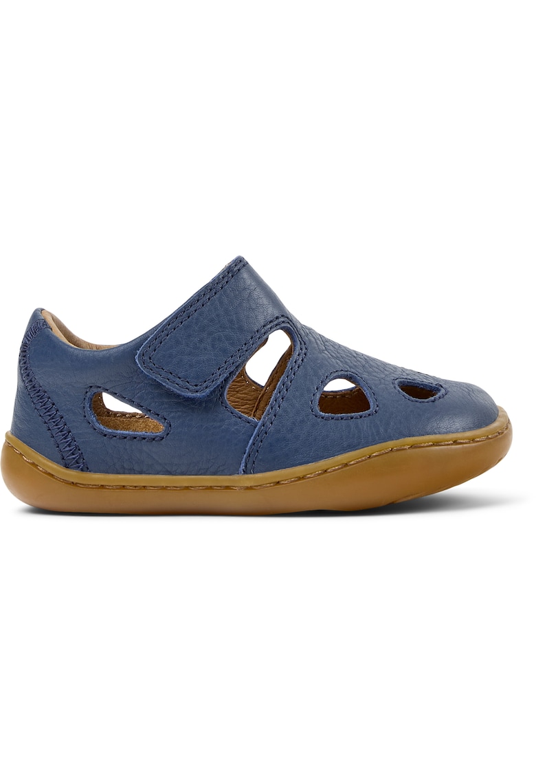 Pantofi din piele cu velcro Peu Cami - Albastru