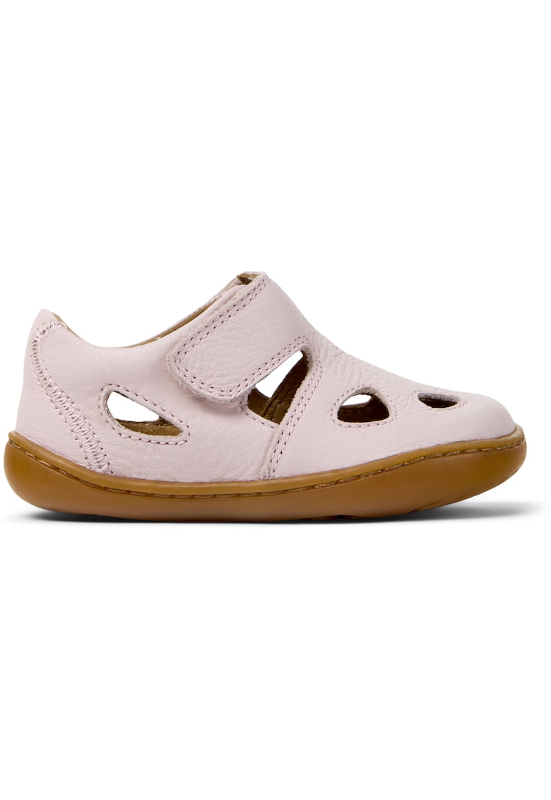 Pantofi din piele cu velcro Peu Cami - Roz