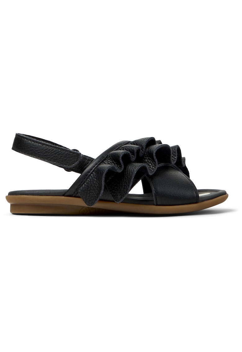 Sandale slingback din piele Right Twins - Negru