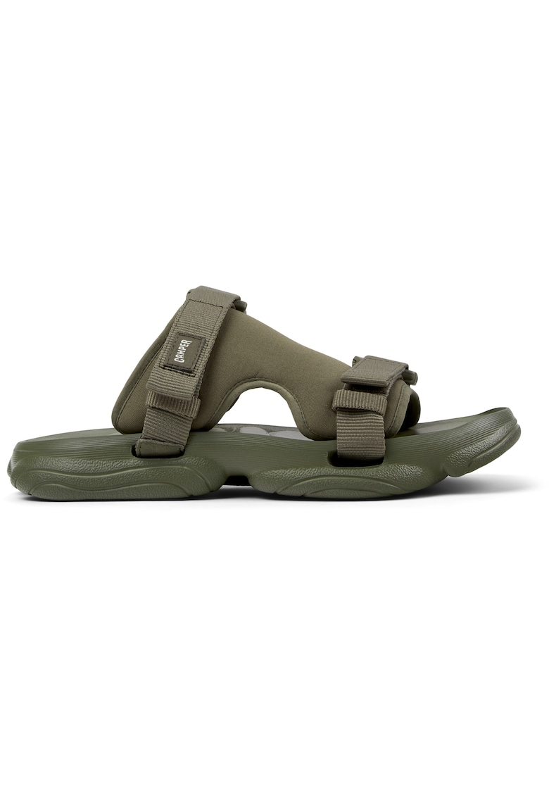 Papuci cu design catarame Karst - Verde