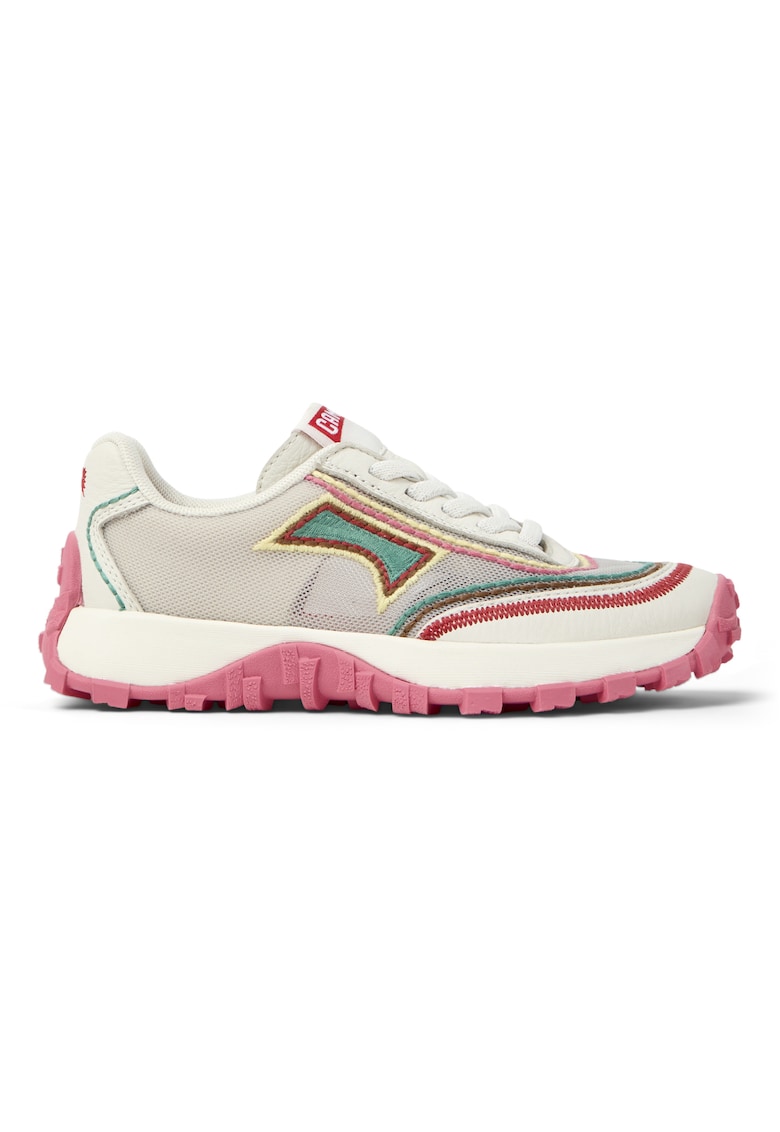 Pantofi sport Drift Walk cu garnituri din plasa - Rosu/Galben pal/Bej deschis