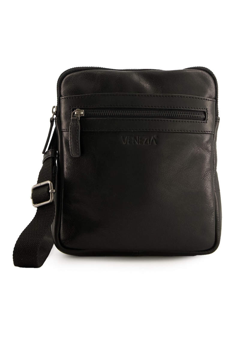 Geanta crossbody cu buzunar cu fermoar
