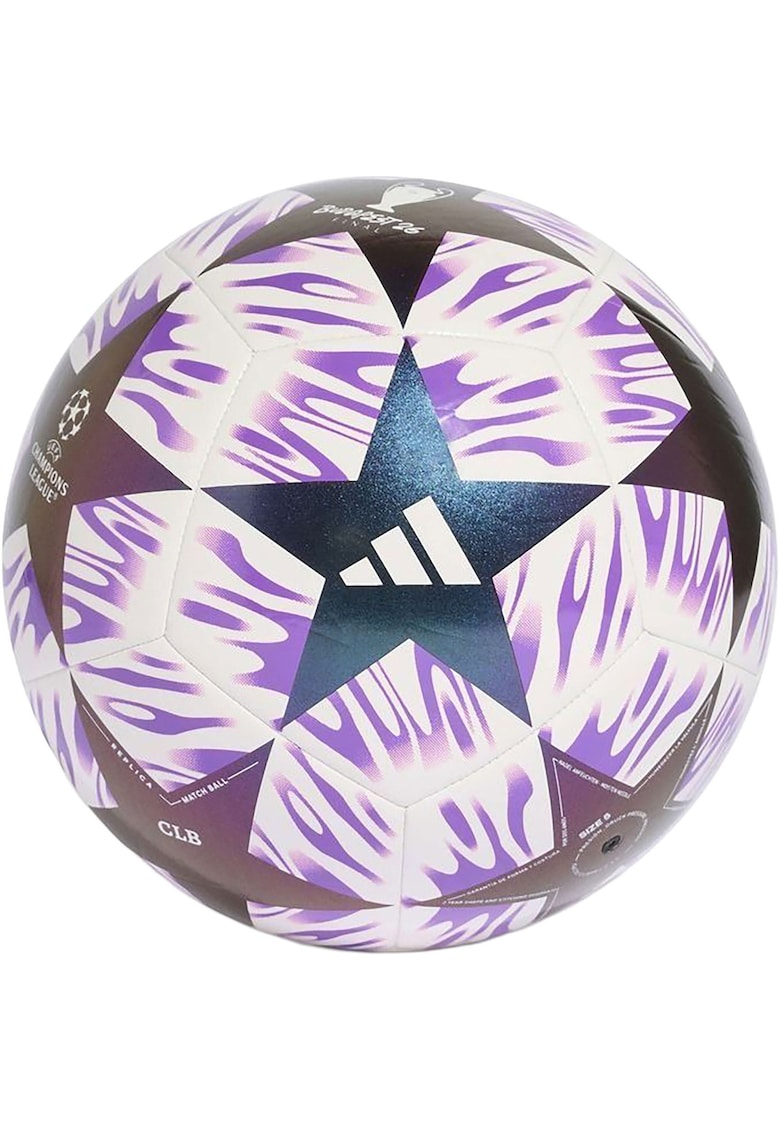 Minge fotbal Adidas Uefa Champions League Club - marime 5 - alb/mov