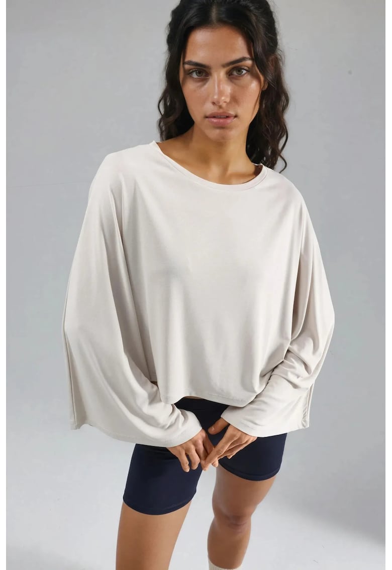 Bluza dama - Bej natural - Jerseu