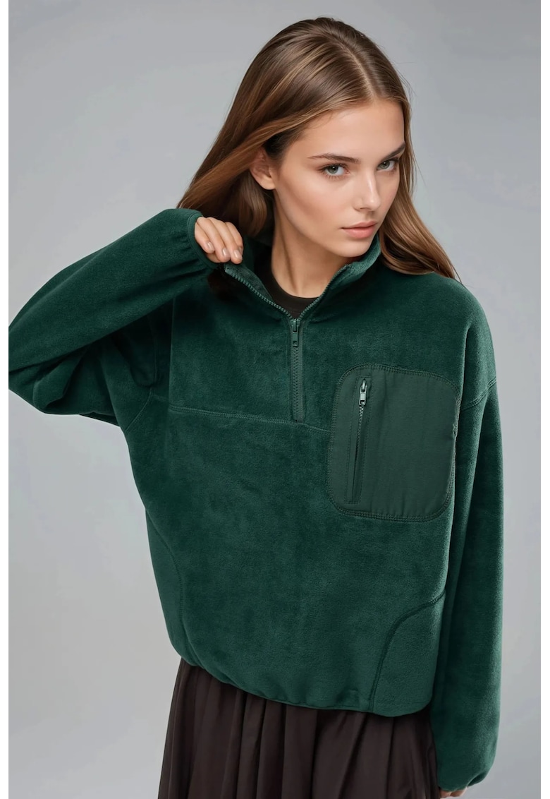 Hanorac dama - Verde - Textil