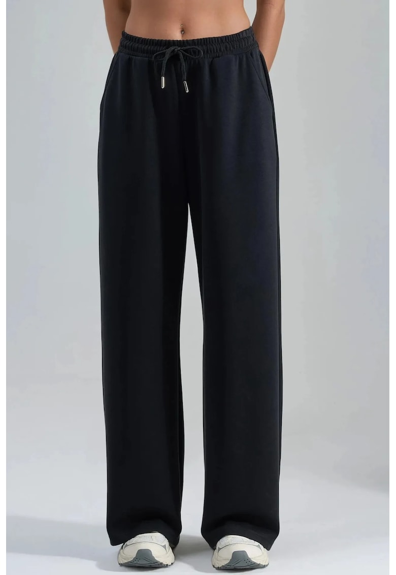 Pantaloni dama bleumarin - Negru