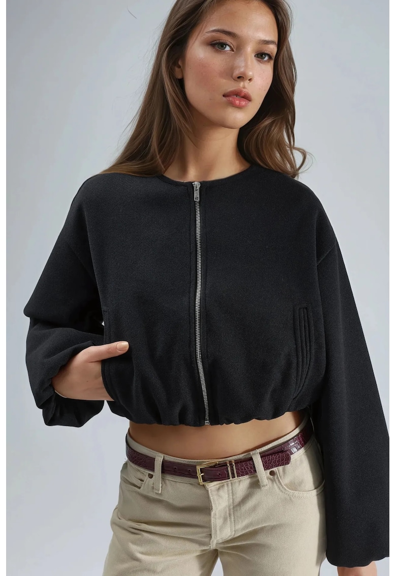 Jacheta scurta dama - Negru